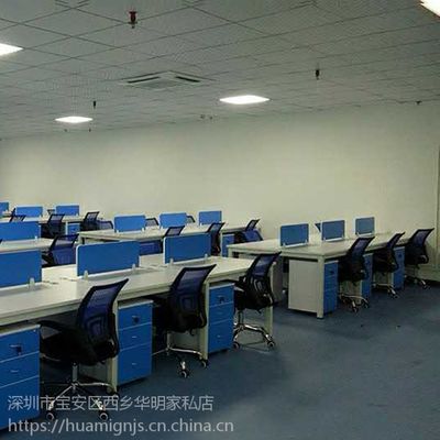 廠家直銷4人位辦公桌與深圳華明家具定制服務，助力企業(yè)高效辦公